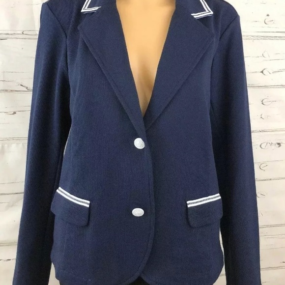 Tommy Hilfiger Nautical Cotton Blazer, Size 4 - Picture 1 of 8